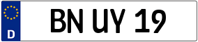 Trailer License Plate